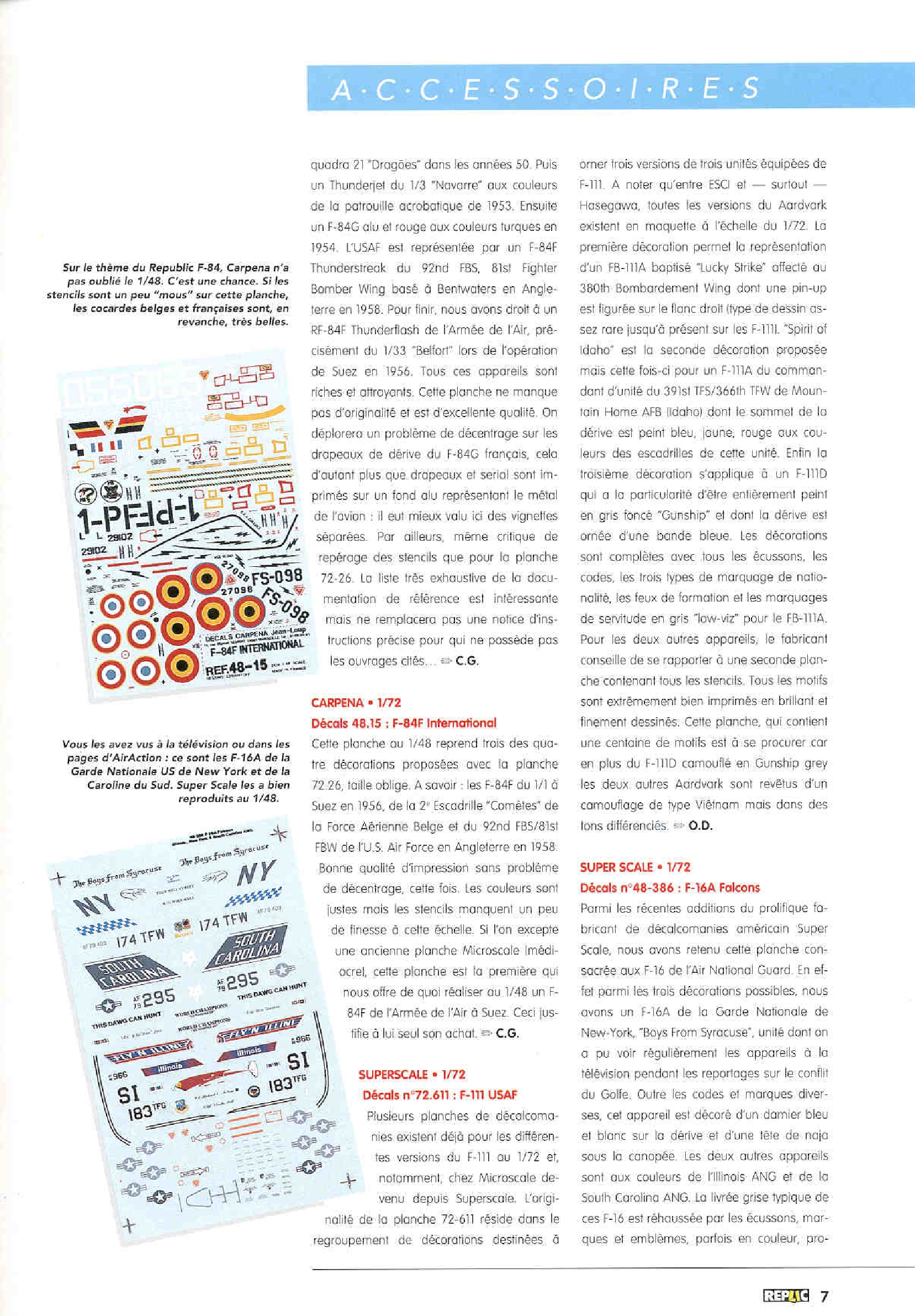 Replic 002 - Ki-61, F-4G Phantom II